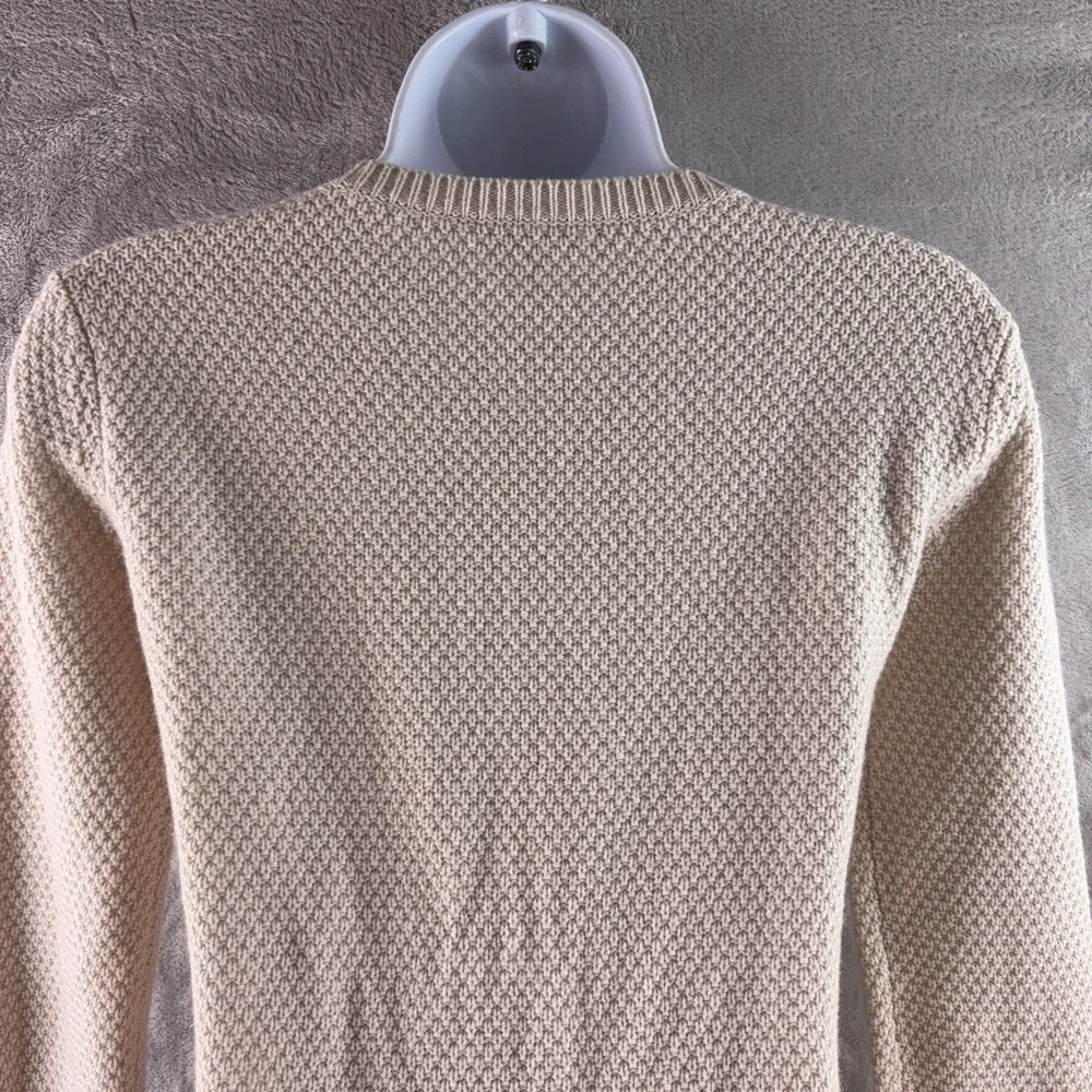 Max Mara Sweater Womens Size XS Beige Cable Knit Crewneck Italian Luxury‎